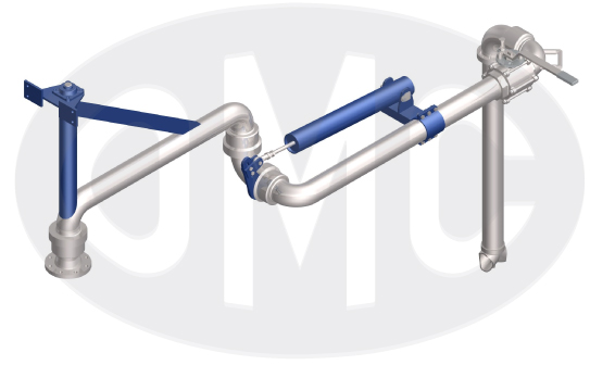 Long range top loading arm 2385-LR