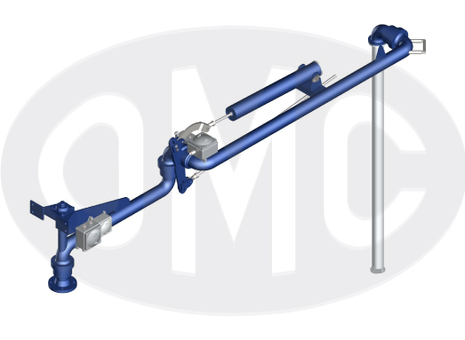 Long range top unloading arm electrically heated 2879-TRC-U