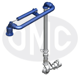 Single range bottom loading/vapour recovery arm with vertical rigid tube 750-SPC